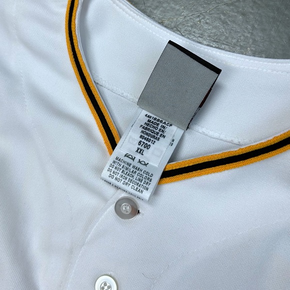 Majestic Gregory Polanco 25 Pittsburgh Pirates Jersey Stitched XXL MLB Baseball - Picture 5 of 8